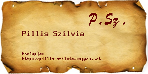 Pillis Szilvia névjegykártya